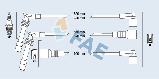 FAE 85087 Ignition cable kit