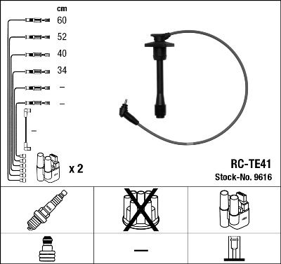NGK 9616 Ignition cable kit