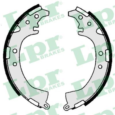 LPR 06680 Brake shoe set