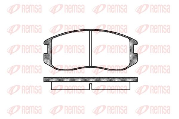REMSA 0357.00 Brake pad set, disc brake