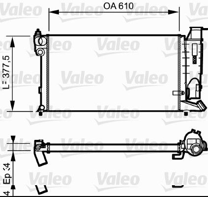 VALEO 731176 Radiator, engine cooling