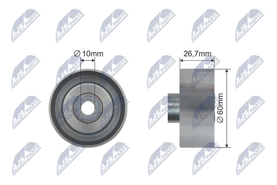 NTY RNK-FR-029 Deflection/guide pulley, v-ribbed belt