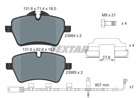 Brake Pad Set, disc brake