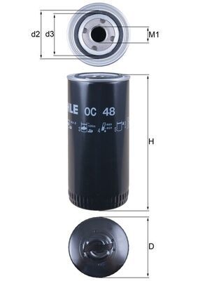 KNECHT OC 48 Oil filter