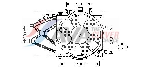 AVA CLEVER CHOICE OL7521 Fan, engine cooling