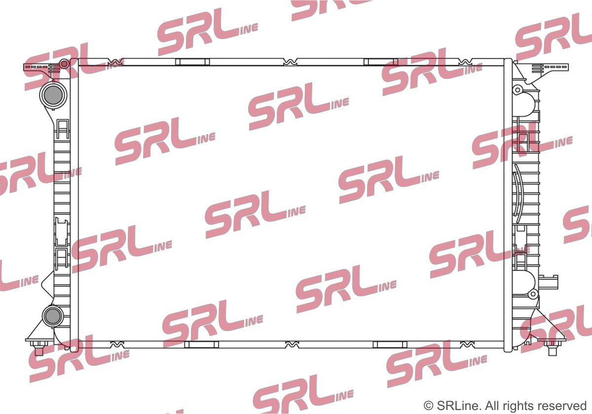 SRLINE 136508-2 Radiator, engine cooling
