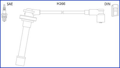 HÜCO 134521 Ignition cable kit