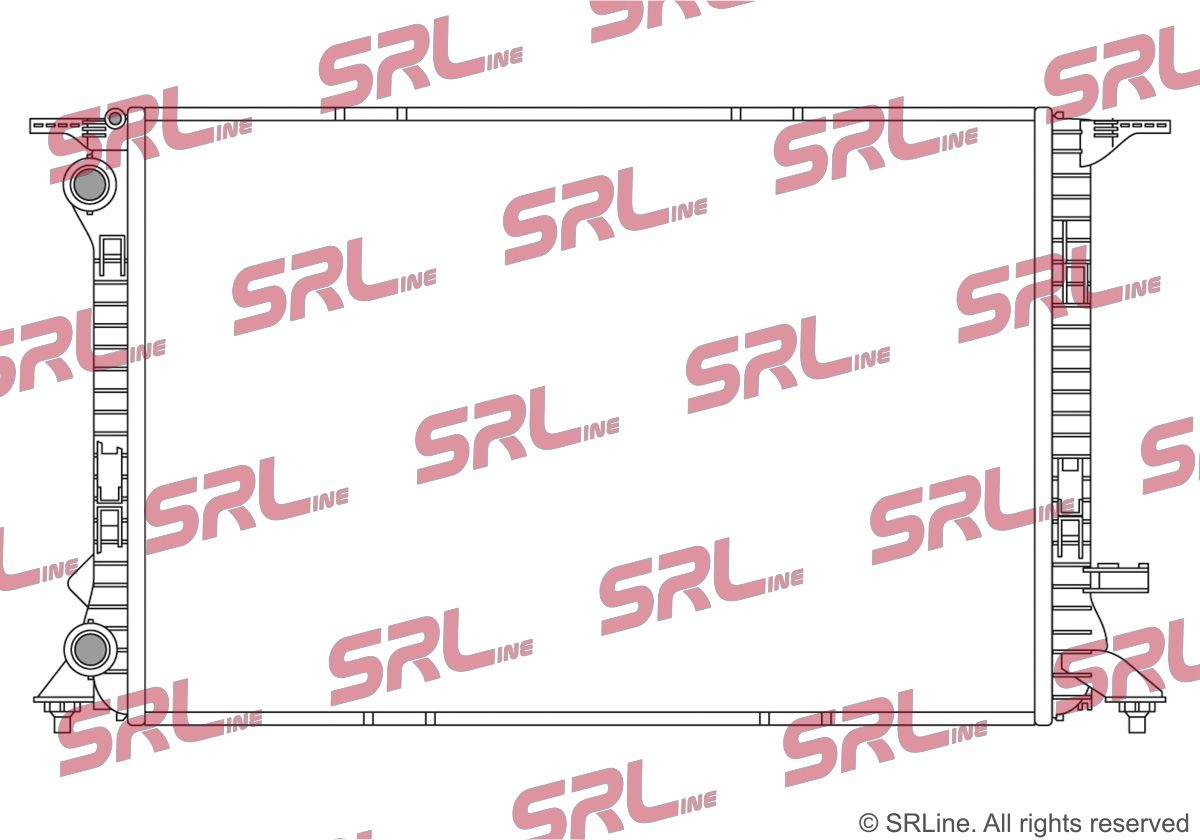 SRLINE 133708-4 Radiator, engine cooling