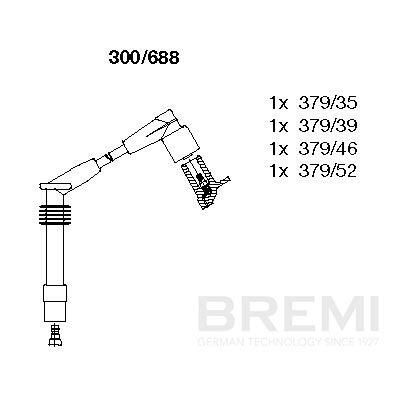 BREMI 300/688 Ignition cable kit