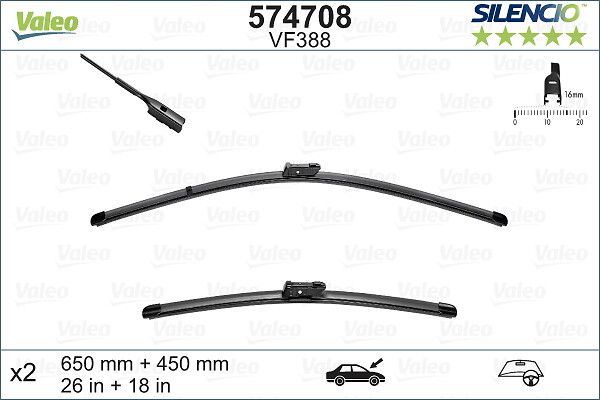 VALEO 574708 Wiper blade