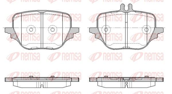 REMSA 1966.00 Brake pad set, disc brake
