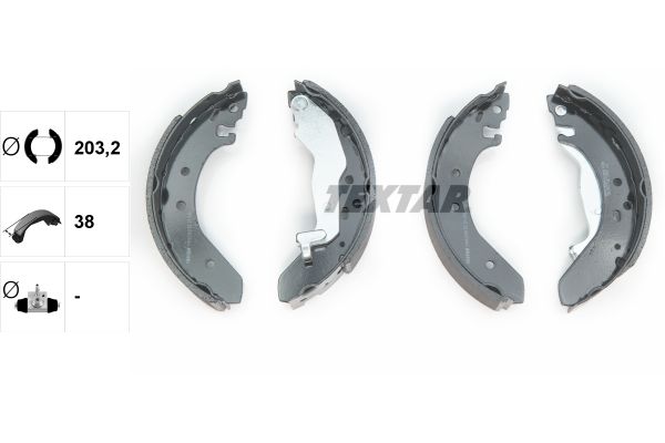 TEXTAR 91043900 Brake shoe set