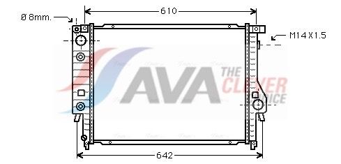 AVA CLEVER CHOICE BW2048 Radiator, engine cooling