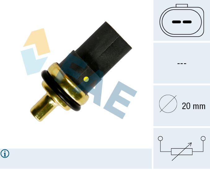 FAE 33784 Sensor, coolant temperature