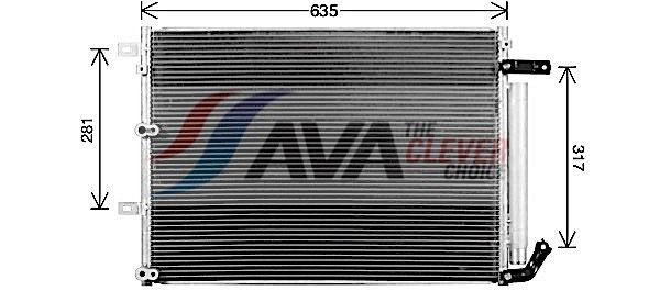 AVA CLEVER CHOICE JE5081D Condenser, air conditioning