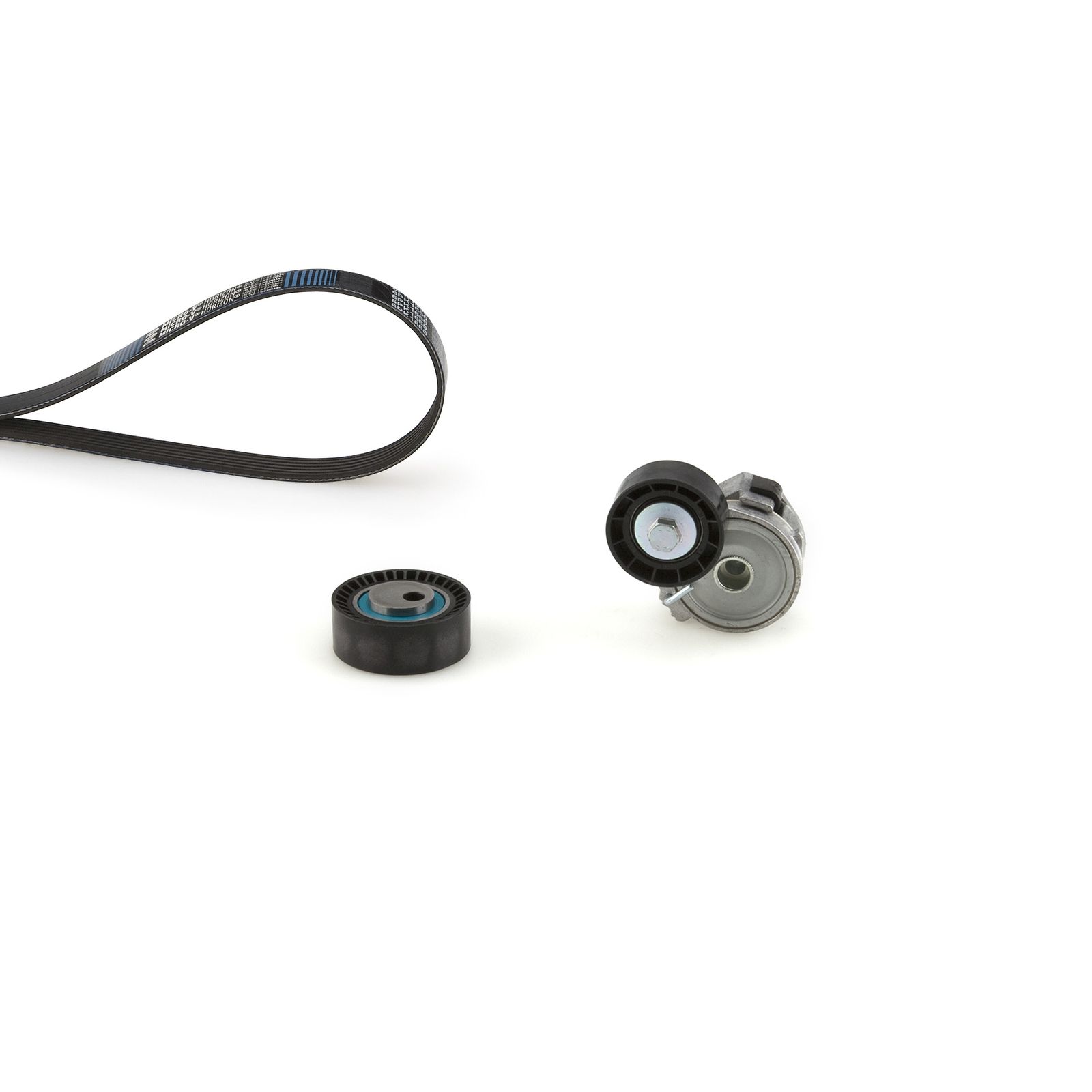 V formos rumbuotas diržas, komplektas