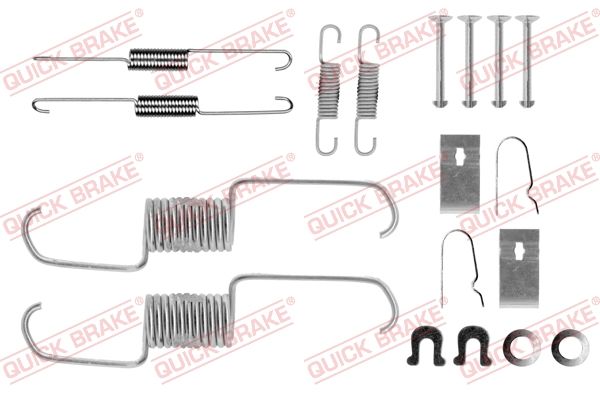 QUICK BRAKE 105-0743 Priedų komplektas, stabdžių trinkelės