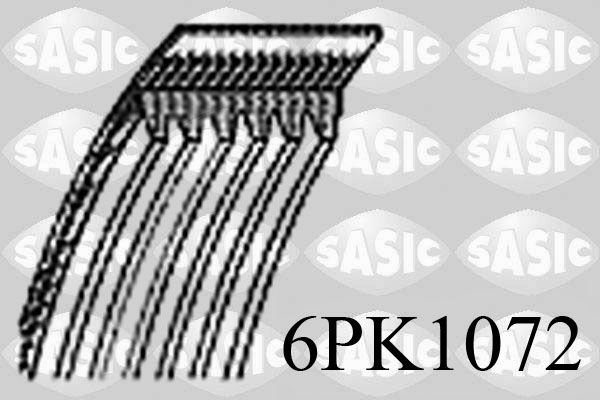 SASIC 6PK1072 V-ribbed belt