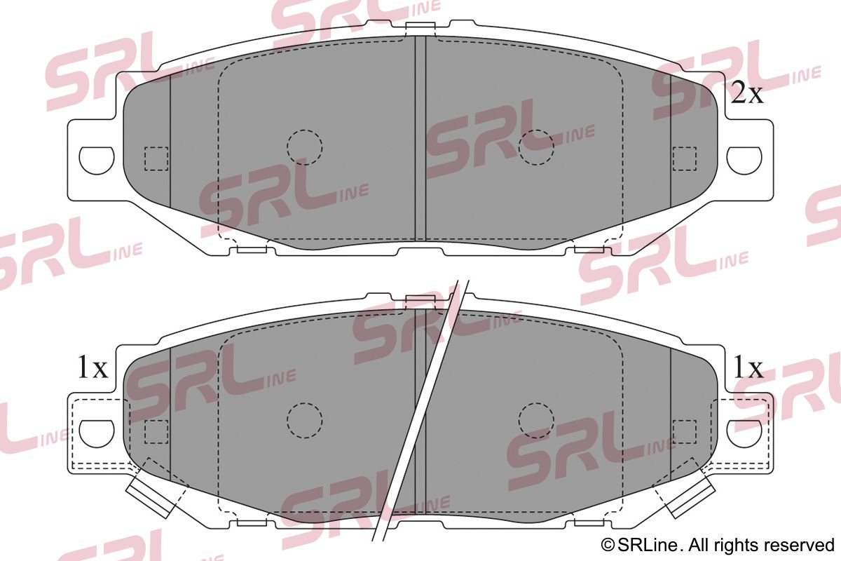 SRLINE S70-1451 Brake pad set, disc brake