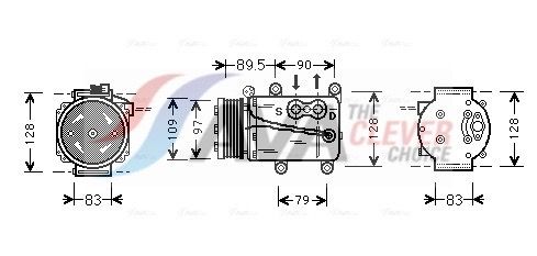 AVA CLEVER CHOICE FDAK082 Compressor, air conditioning