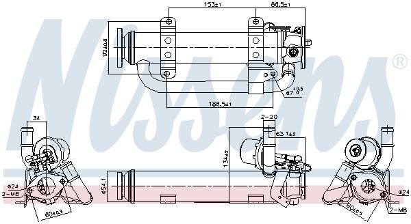 Cooler, exhaust gas recirculation-5