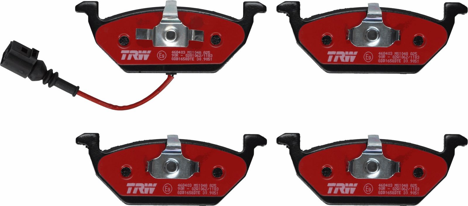 TRW GDB1658DTE Brake pad set, disc brake