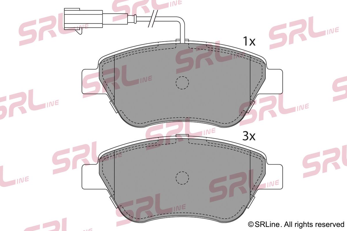 SRLINE S70-0118 Brake pad set, disc brake