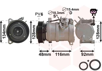 VAN WEZEL 0700K102 Compressor, air conditioning