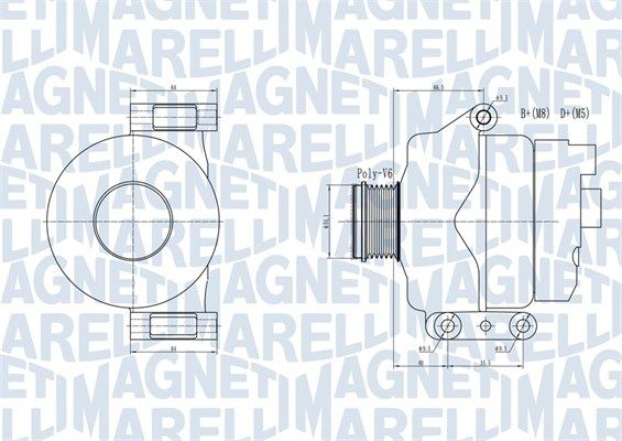 MAGNETI MARELLI 063731934010 Alternator