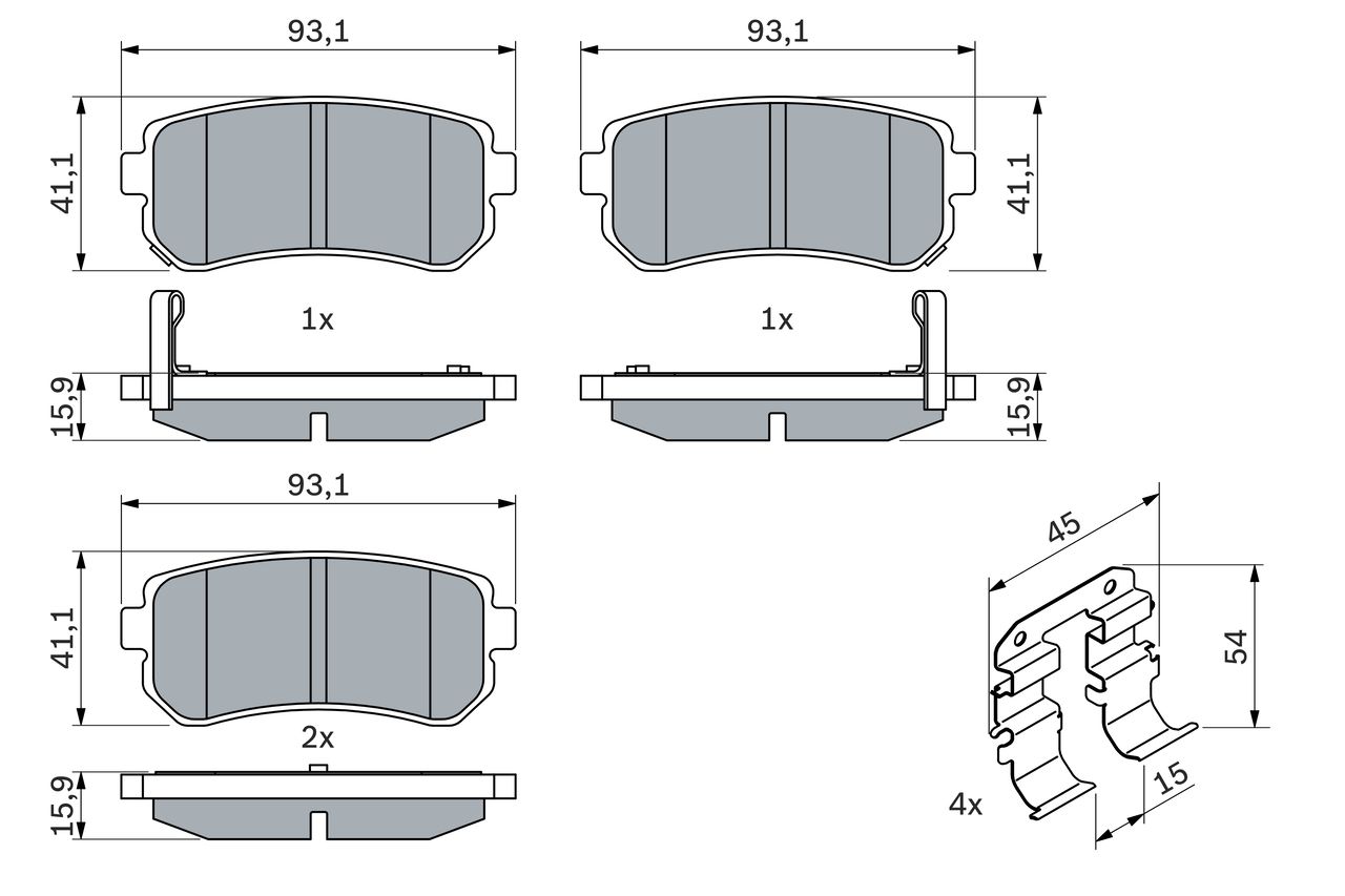 Brake Pad Set, disc brake-7