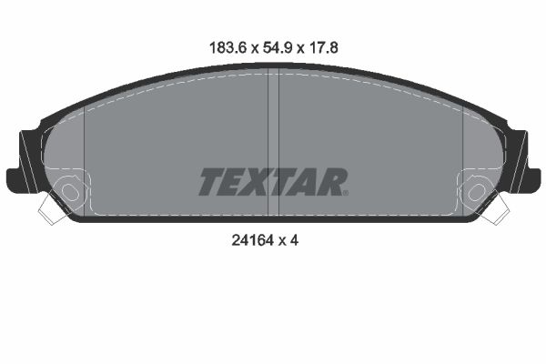 TEXTAR 2416401 Brake pad set, disc brake
