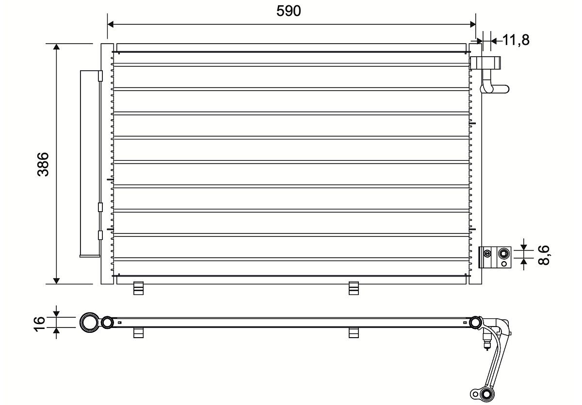 VALEO 814294 Condenser, air conditioning