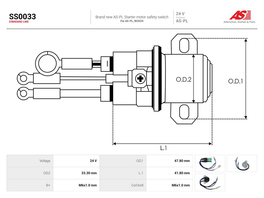 Solenoid Switch, starter-3