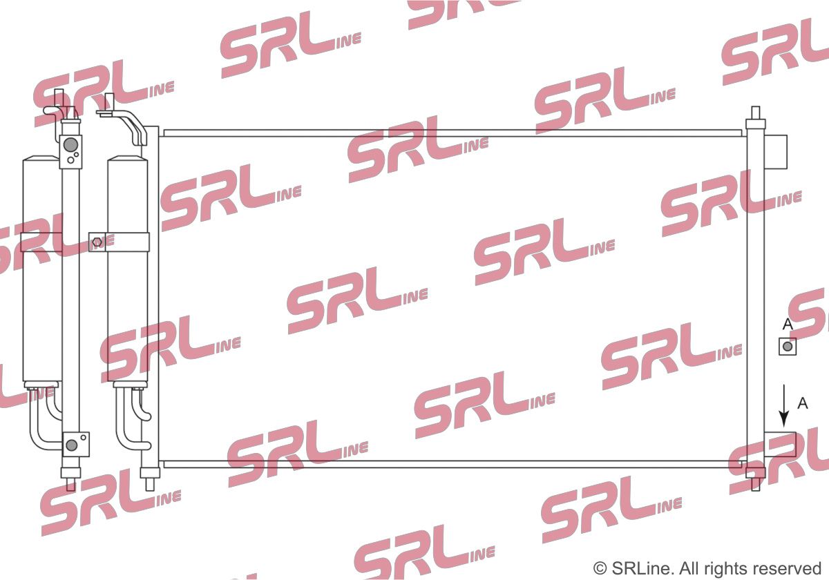 SRLINE 2707K8C1S Condenser, air conditioning