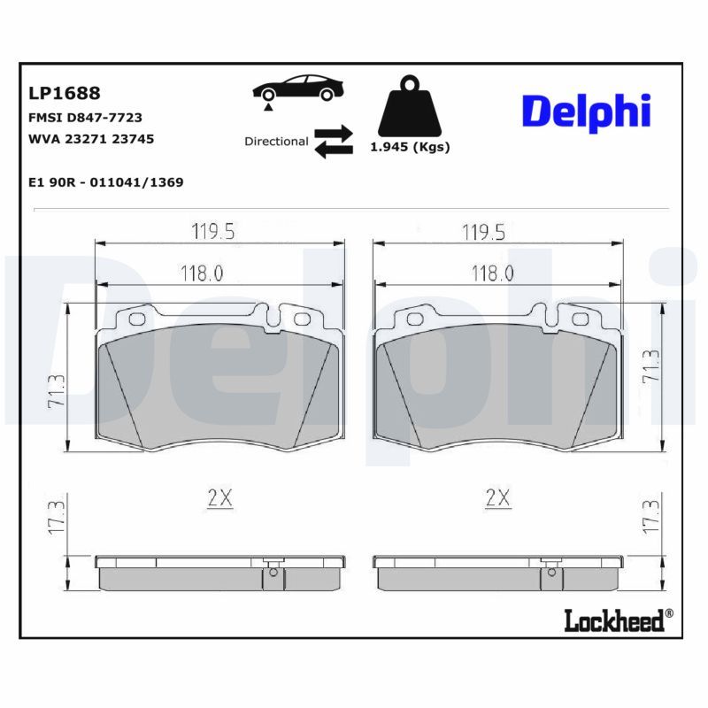 Brake Pad Set, disc brake-2