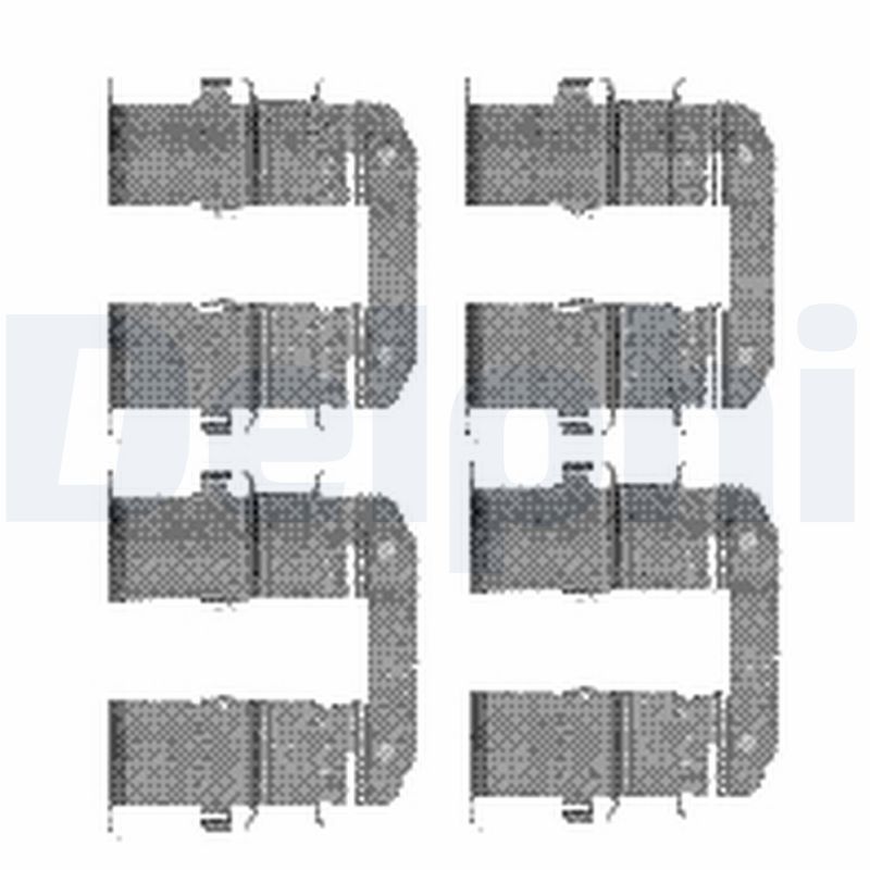 DELPHI LX0482 Accessory kit, disc brake pad