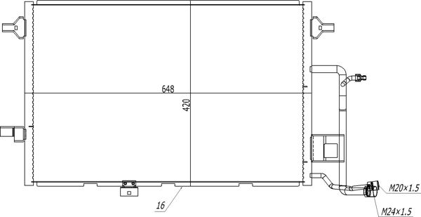 HART 606 000 Kondensatorius, oro kondicionierius
