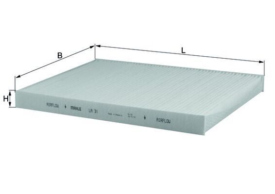 KNECHT LA 31 Filter, cabin air