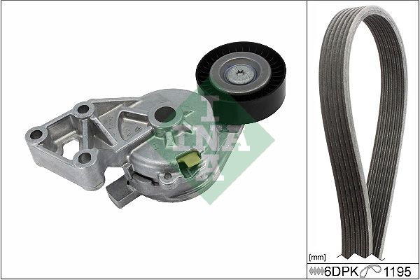 SCHAEFFLER INA 529 0465 10 V-ribbed belt set