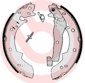 BREMBO S 68 505 Brake shoe set