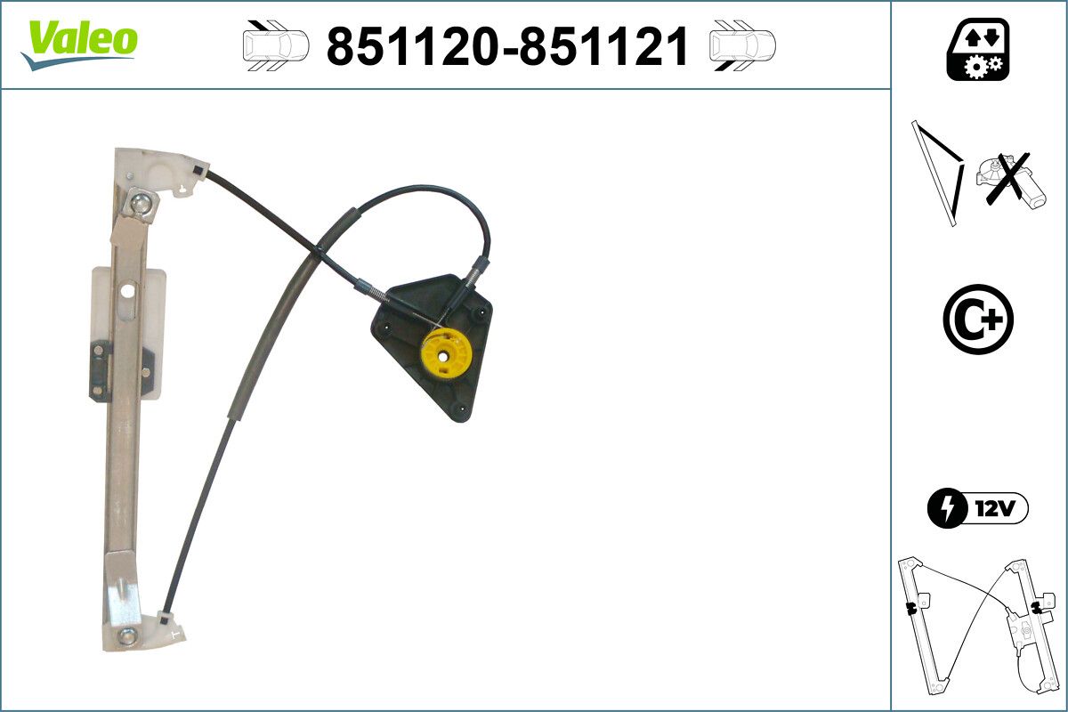 VALEO 851120 Window regulator