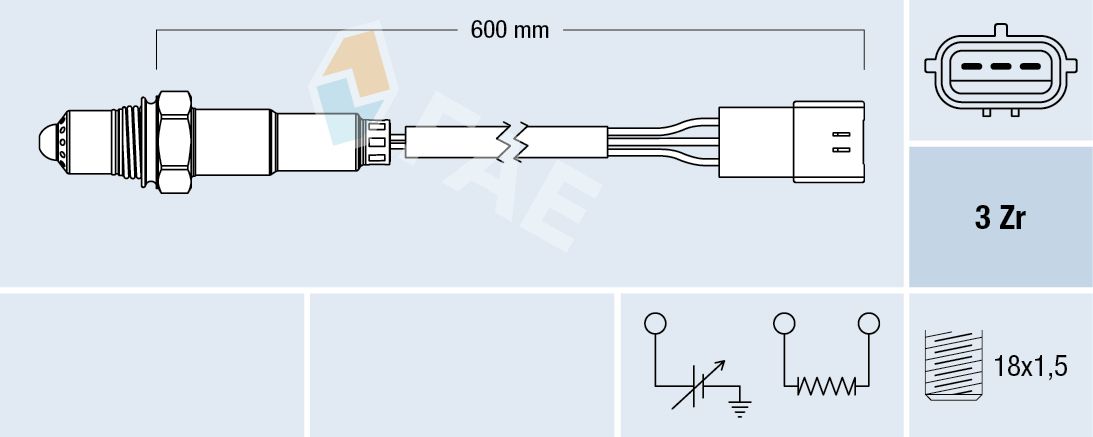 FAE 77467 Oxygen sensor