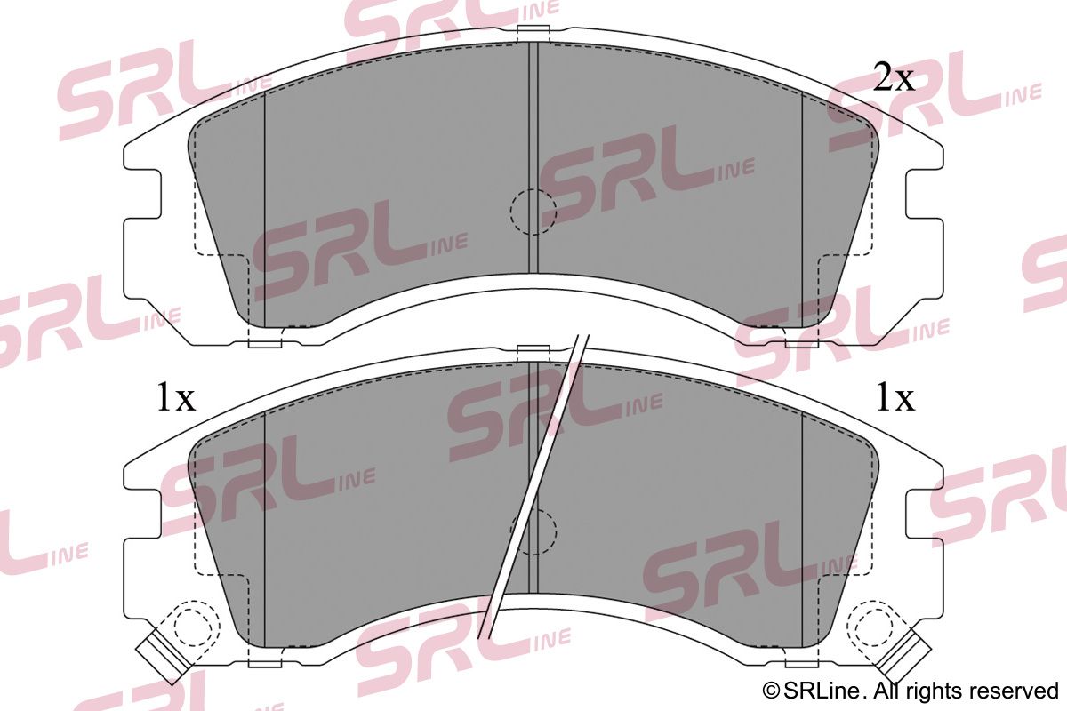 SRLINE S70-0325 Brake pad set, disc brake