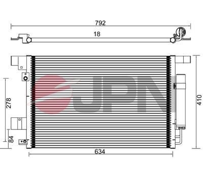JPN 60C9091-JPN Condenser, air conditioning