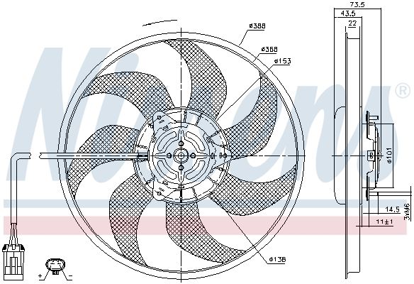 Fan, engine cooling-5