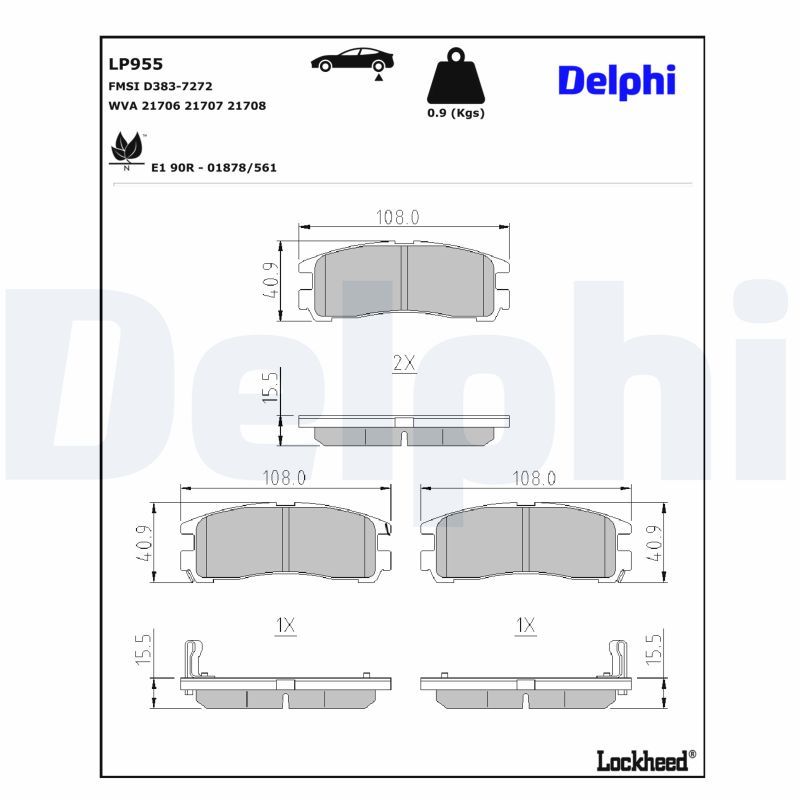 Brake Pad Set, disc brake