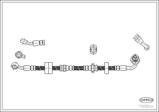 CORTECO 19032431 Brake hose