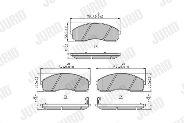 stabdžių trinkelių rinkinys, diskinis stabdys-1
