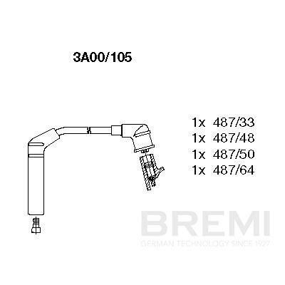BREMI 3A00/105 Ignition cable kit