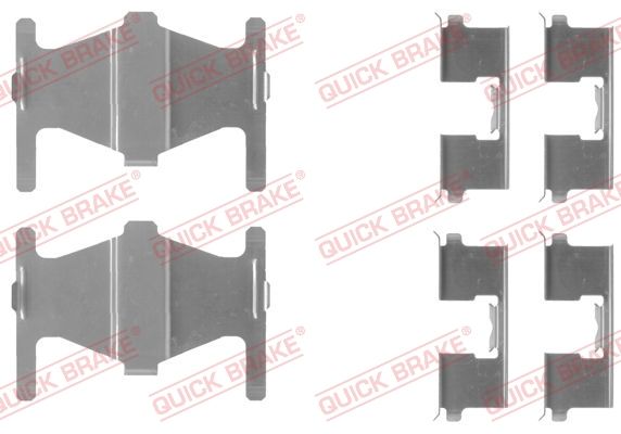 QUICK BRAKE 109-1204 Accessory kit, disc brake pad